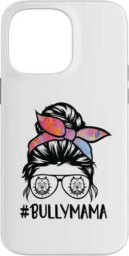 Miniatura 21 de American Bully Mom Messy Bun Hair Glasses, Bully Mama Case for iPhone 16