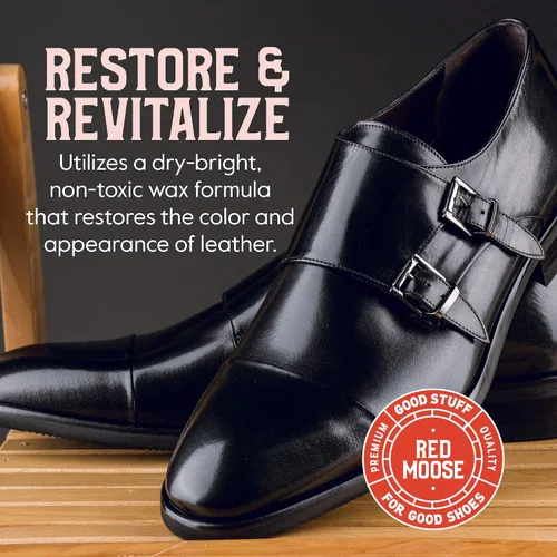 Miniatura 3 de RED MOOSE Esmalte líquido para zapatos, parte superior de esponja de 4 onzas para cuero, botas, zapatos de vestir