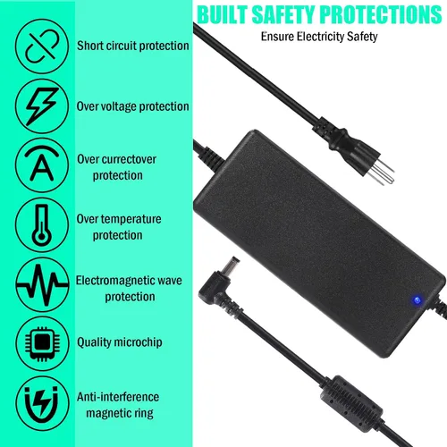 Miniatura 6 de Adaptador de fuente de alimentación de 24 V, 10 A, 240 W, 100-240 V CA a CC 24 voltios y 10 amperios con conector de salida de CC de 0.217 in x