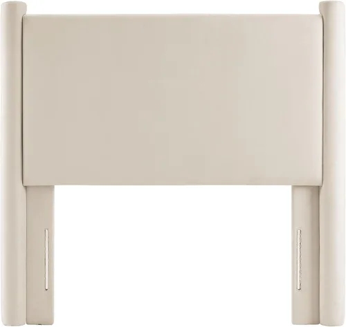 Miniatura 6 de Modway Rael - Cabecero tapizado para cama individual con pilares en Alabastro – Cabecero de terciopelo – Cabecero de terciopelo de terciopelo