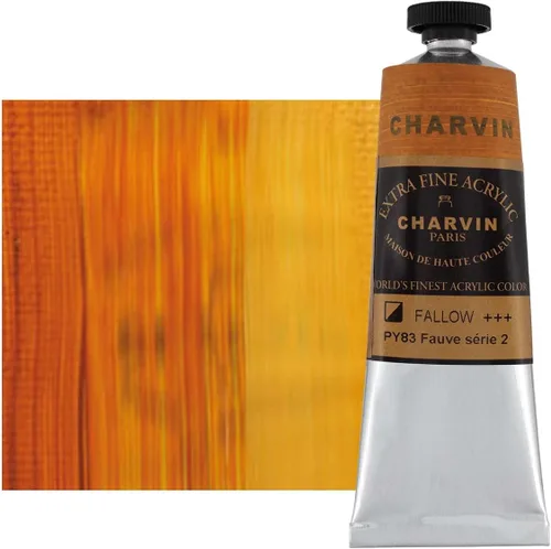 Miniatura 43 de Charvin Pintura acrílica profesional extrafina – verde absenta, tubo de 2.1 fl oz, pigmentos de triple fresado, resistente a la luz, pinturas