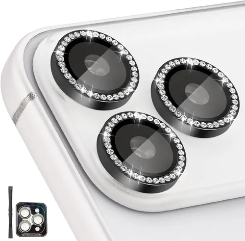 Miniatura 15 de Protector de Lente de Cámara para iPhone 17 Pro/17 Pro Max, Protector de Cámara de Vidrio Templado Individual con Bandeja de Instalación Compatible