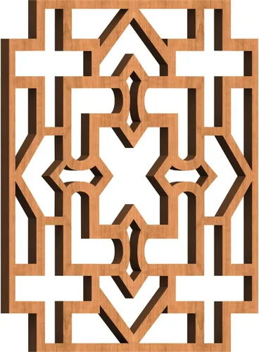 Miniatura 28 de Wise Paneles decorativos de madera con calado, extra pequeños, 7 3/8 pulgadas de ancho x 7 3/8 pulgadas de alto x 1/4 pulgadas de alto, roble rojo