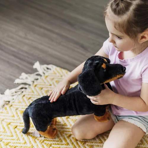 Miniatura 7 de Melissa & Doug Dachshund Gigante - Perro de Peluche Realista Grande