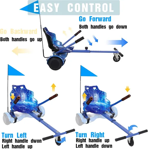 Miniatura 5 de Hoverboard - Accesorio de asiento de kart para todas las edades Accesorios para aeropatineta compatible con scooter de equilibrio automático