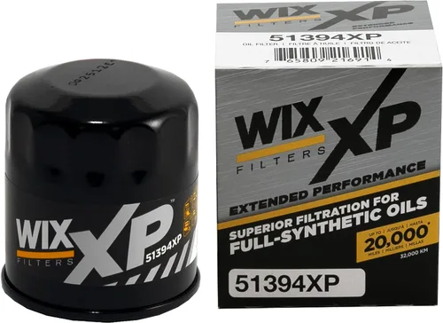 WIX 51394XP Filtro de Aceite de Repuesto WIX XP, Construido para Aceite Sintético - Compatible con GM (85-09), Daihatsu (88-92), Infiniti (91-96),
