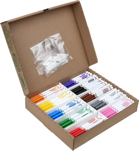 Miniatura 3 de Marcadores de línea fina Crayola, paquete de 200 unidades, marcadores a granel para niños para preescolar, jardín de infantes, aulas de primaria