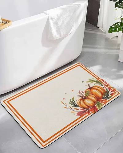 Miniatura 7 de Tapete de baño gris degradado para bañera, antideslizante, de secado rápido y absorbente, tierra de diatomeas, cocina, ducha, fregadero, lavable