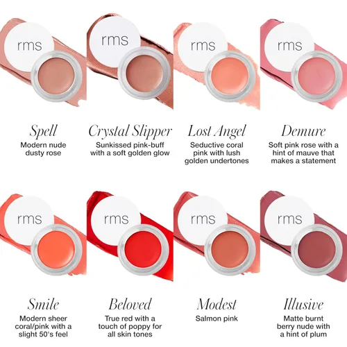 Miniatura 3 de RMS Beauty Lip2Cheek Crema de Rubor y Tinte Labial – Crema Hidratante de Uso Múltiple, Pigmentos Naturales, Brillo Ligero, de Larga Duración, Demure