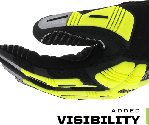 Miniatura 4 de Mechanix Wear Talla 8 M-Pact E5 Armortex y TrekDry y D3O Guantes resistentes a cortes de alta visibilidad, amarillo fluorescente y negro, pequeño