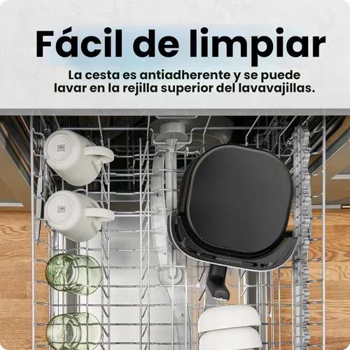 Miniatura 6 de Chefman - Freidora de aire de 6 QT compacta para comidas rápidas y fáciles en minutos, cuenta con tecnología Hi-Fry para una textura extra