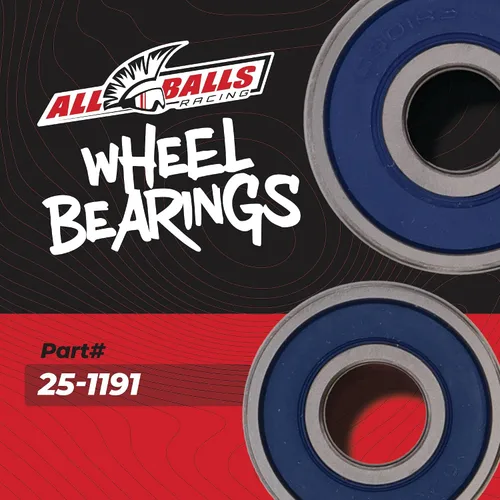 Miniatura 5 de All Balls Racing 25-1191 Juego de rodamientos para ruedas Compatible con/Reemplazo para Honda