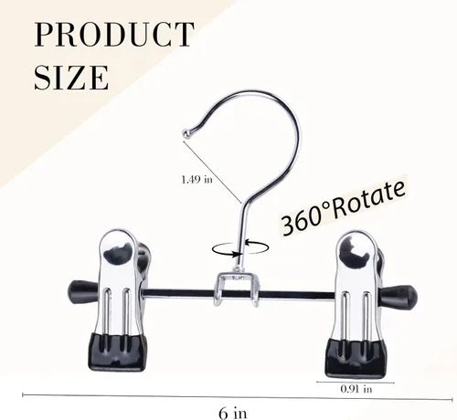 Miniatura 3 de 20 unidades de zapatero ajustable para mascotas, para pantalones de bebé, multifuncional, sombrero portátil de viaje de 6 pulgadas, ganchos