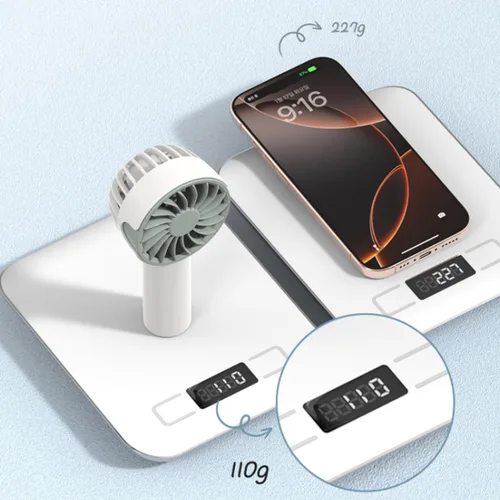 Miniatura 5 de MOVEX Mini ventilador de mano portátil recargable, 3 velocidades de refrigeración personal USB, ventilador de viaje ligero de bolsillo para verano