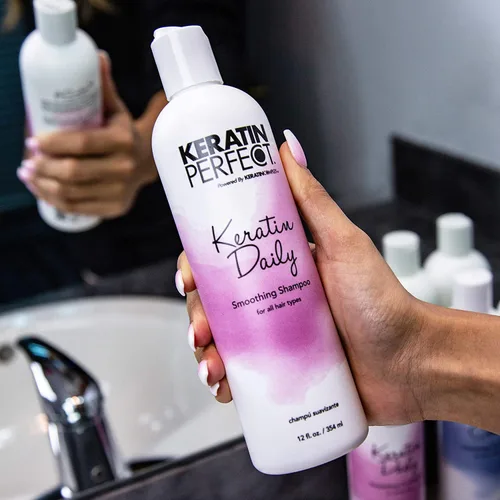Miniatura 6 de Keratin Perfect Champú alisador diario de queratina - 12oz