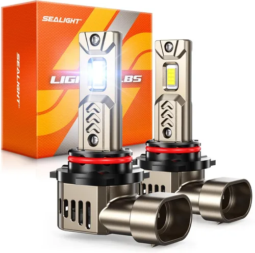 Miniatura 21 de SEALIGHT Bombillas LED antiniebla 9007/HB5, 8 bombillas de uso todoterreno PowerSports, luz de conducción 9007, 6000 K blanco, Plug-N-Play, paquete
