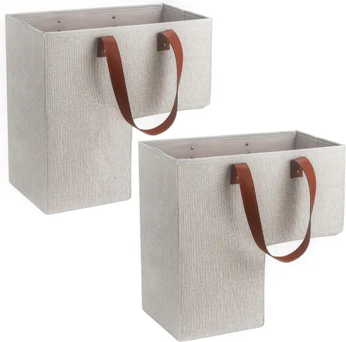 Miniatura 9 de SAM AND MABEL Cestas de escalera para escaleras de moqueta y de madera, 16 pulgadas de largo x 9.5 pulgadas de ancho x 16 pulgadas de alto, cesta