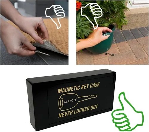 Miniatura 6 de 4 JUMBO Hide A Key Holder magnético para debajo del automóvil, llaves de repuesto para casa, cobertizo de casa rodante, barco, camión, oficina