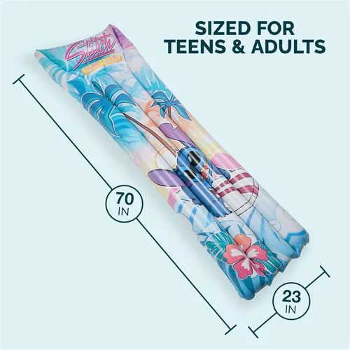 Miniatura 3 de SwimWays Stitch Suntanner Flotador de piscina, flotadores inflables de piscina y juguetes de piscina para niños, accesorios de piscina y artículos