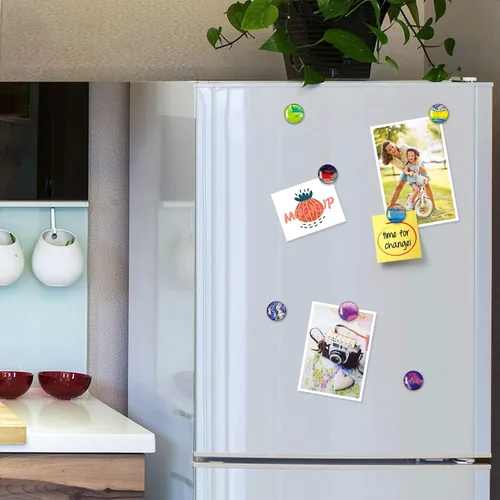 Miniatura 5 de MORCART Imanes para refrigerador, bonitos imanes decorativos para nevera, para casillero, pizarra blanca, gabinete, oficina, cocina, obras