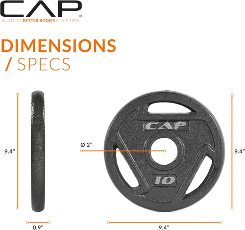 Miniatura 4 de CAP Barbell Placa de peso olímpica de 2 pulgadas Múltiples opciones