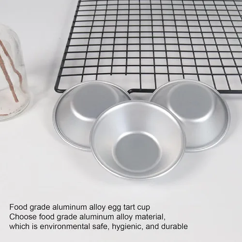 Miniatura 2 de 25 moldes para tartas de huevo para hornear, mini moldes para hornear, taza de lata Puto para hornear, magdalenas, cupcakes, galletas, molde
