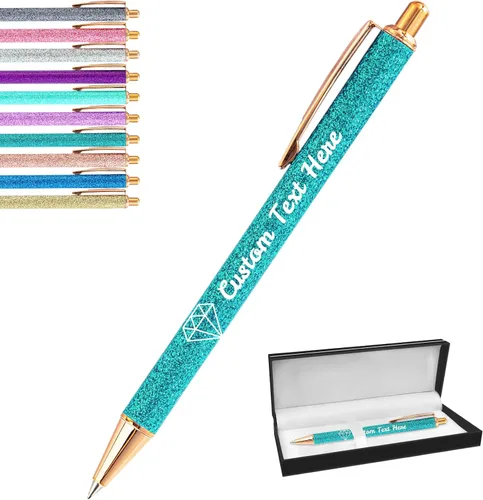 Miniatura 64 de Aolun 10 bolígrafos personalizados con nombre, bolígrafo retráctil con mensaje de texto para mujeres, enfermeras, escritura, cumpleaños, graduación