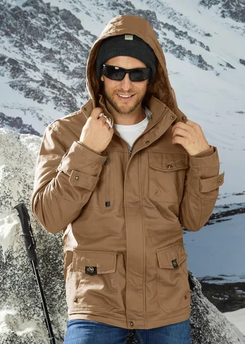 Miniatura 6 de MAGCOMSEN Men's Winter Coat Military Jacket Fleece Lined Parka Cotton Cargo Jacket