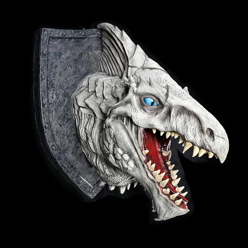 Miniatura 6 de WizKids D&D Réplicas de los Realms: Placa de Trofeo Dragón Blanco Calabozos y Dragones