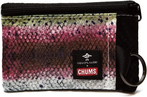 Miniatura 26 de Chums Surfshorts - Cartera minimalista ligera con cremallera y ventana de identificación transparente, resistente al agua con llavero