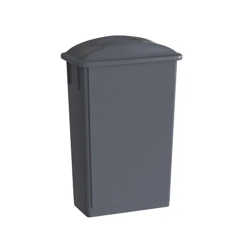 Miniatura 12 de Bote de basura Slim Jim negro de 23 galones con carrito