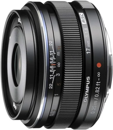 OM SYSTEM Olympus M.Zuiko 0.669 in f1.8 (negro) para cámaras Olympus y Panasonic Micro 4/3 - Versión internacional (sin garantía)