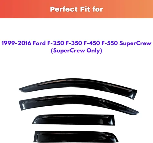 Miniatura 401 de KPY Visor de ventana compatible con Kia Soul 2009-2013, Protector contra lluvia de 4 unidades, deflectores de ventilación de ventana lateral