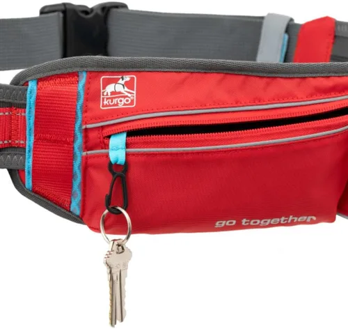 Miniatura 4 de Kurgo On Trail Running Belt - Cinturón de correr manos libres para perros - Cinturón ajustable para correr para perros - Equipo reflectante