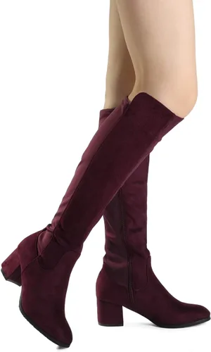 Miniatura 6 de DREAM PAIRS Botas a la rodilla, de tacón alto, para mujer