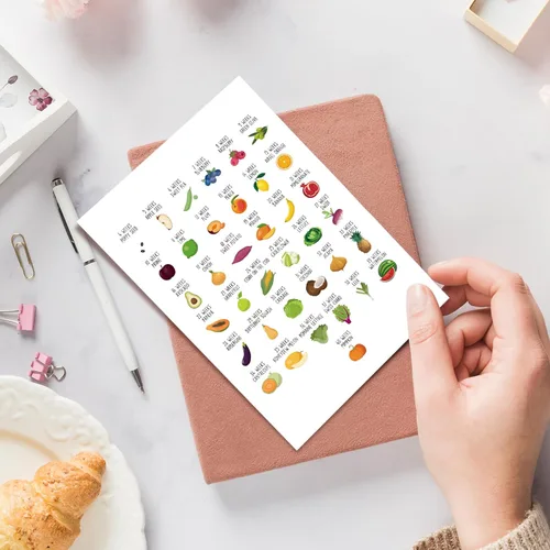 Miniatura 6 de Divertida tarjeta de baby shower de frutas y verduras, tarjeta de felicitación de embarazo para pareja, nueva tarjeta de bebé para mamá, papá