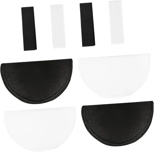 Miniatura 6 de HEALLILY Juego de 2 pares de almohadillas de hombro de esponja para coser, chaqueta, camiseta, vestido, accesorios de costura de 0.4 in
