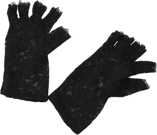 Miniatura 4 de Sperrins Skylety Sunblock Fingerless Bridal Lace Gloves Opera Evening Wedding Tea Party Prom Cosplay