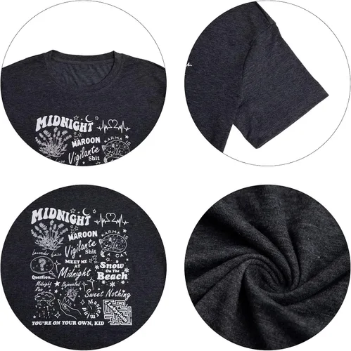 Miniatura 6 de Camiseta de concierto de campo para mujer, camiseta para amantes de la música, camisetas gráficas de música vintage, camisetas de regalo