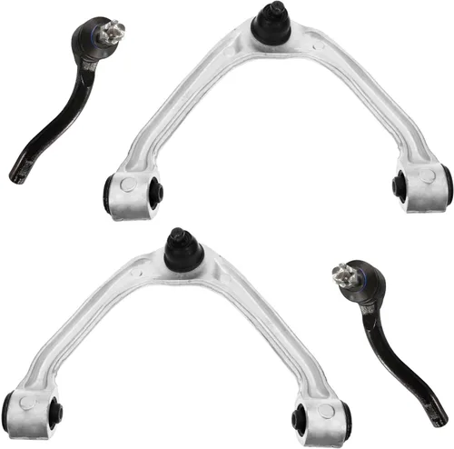 Miniatura 141 de Detroit Axle - Brazos de control superiores traseros para Chrysler 300 Dodge Challenger Charger Magnum, reemplazo del conjunto de brazos de control