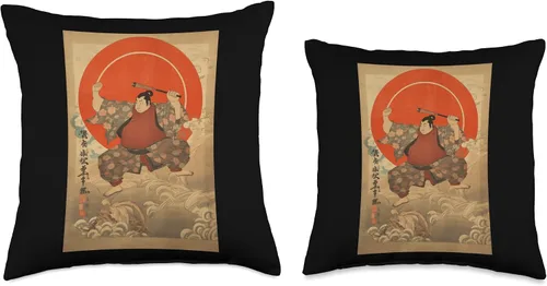 Miniatura 3 de Sumo Wrestler I Love Japanese Sumo Vintage Art Throw Pillow