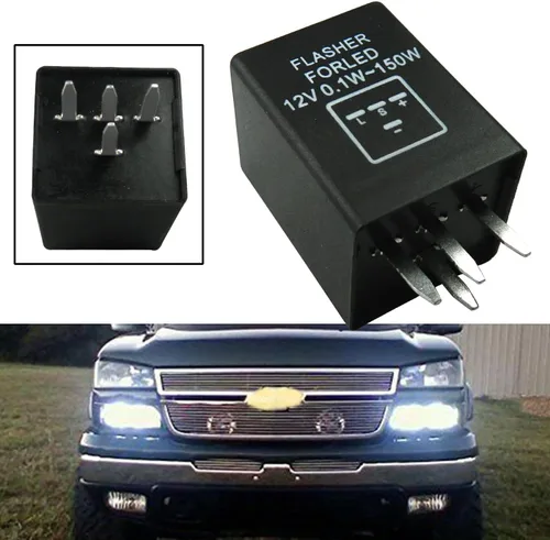 Miniatura 5 de x xotic tech 1 relé electrónico LED intermitente CF12 de 12 V y 2 pines para instalar bombillas LED de señal de giro LED con problemas de hiperflash