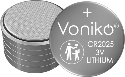 Miniatura 8 de Voniko Pilas de litio CR2025 de 3 V para seguridad infantil, compatibles con controles remotos, llaveros, relojes, calculadoras, 7 años de vida útil