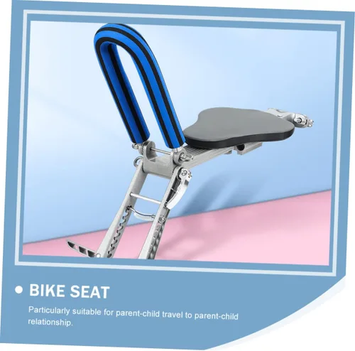 Miniatura 6 de HANABASS Asiento de bicicleta montado en la parte delantera desmontable para años asiento de bicicleta al aire libre para paseos familiares