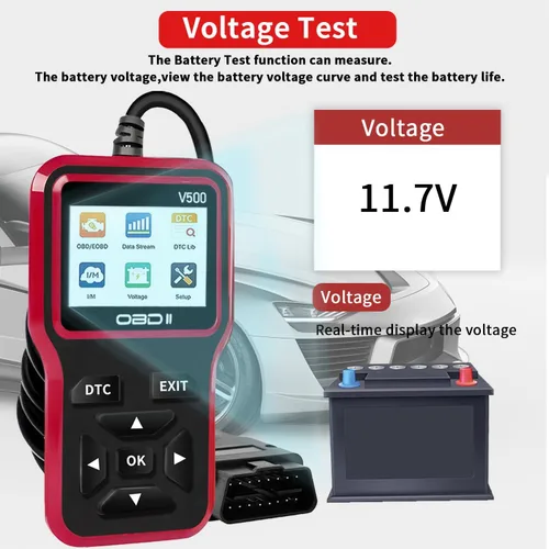 Miniatura 6 de Herramienta de diagnóstico del escáner OBD2: herramienta de escáner de código de luz del motor con reinicio, DTC, flujo de datos, preparación I/M