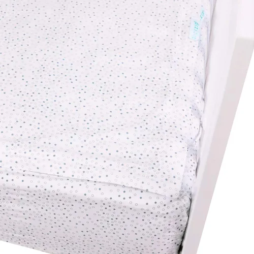 Conjunto de sábanas para cuna de QuickZip, Gris (Gray Dot)