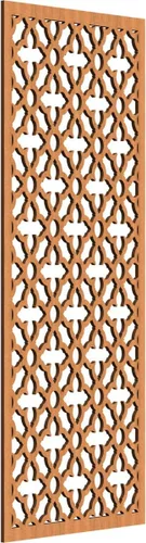 Miniatura 132 de Madison Paneles de pared decorativos de madera con calado, 9 3/8 pulgadas de ancho x 24 3/8 pulgadas de alto x 3/8 de alto, roble rojo rojo (Red Oak)