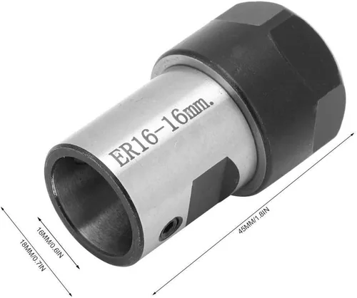 Miniatura 4 de ER16 Adaptador de eje de motor Collet Block Chuck Tool Equipo de soldadura por arco Adaptador de varilla de electrodos de palo para fresadora CNC