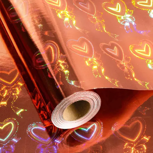Miniatura 10 de Merture - Rollo de papel de regalo holográfico azul, papel de regalo azul con diseño de galaxia brillante para cumpleaños, baby shower, Navidad, día