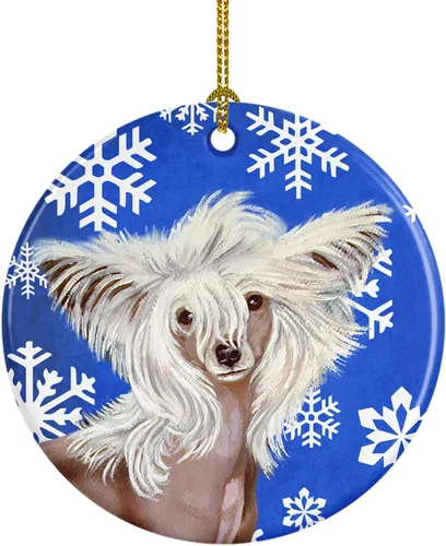Miniatura 45 de Caroline's Treasures Cavalier Spaniel - Adorno de cerámica para colgar en el árbol de Navidad, para el hogar, Navidad, fiestas, regalo, 3 pulgadas